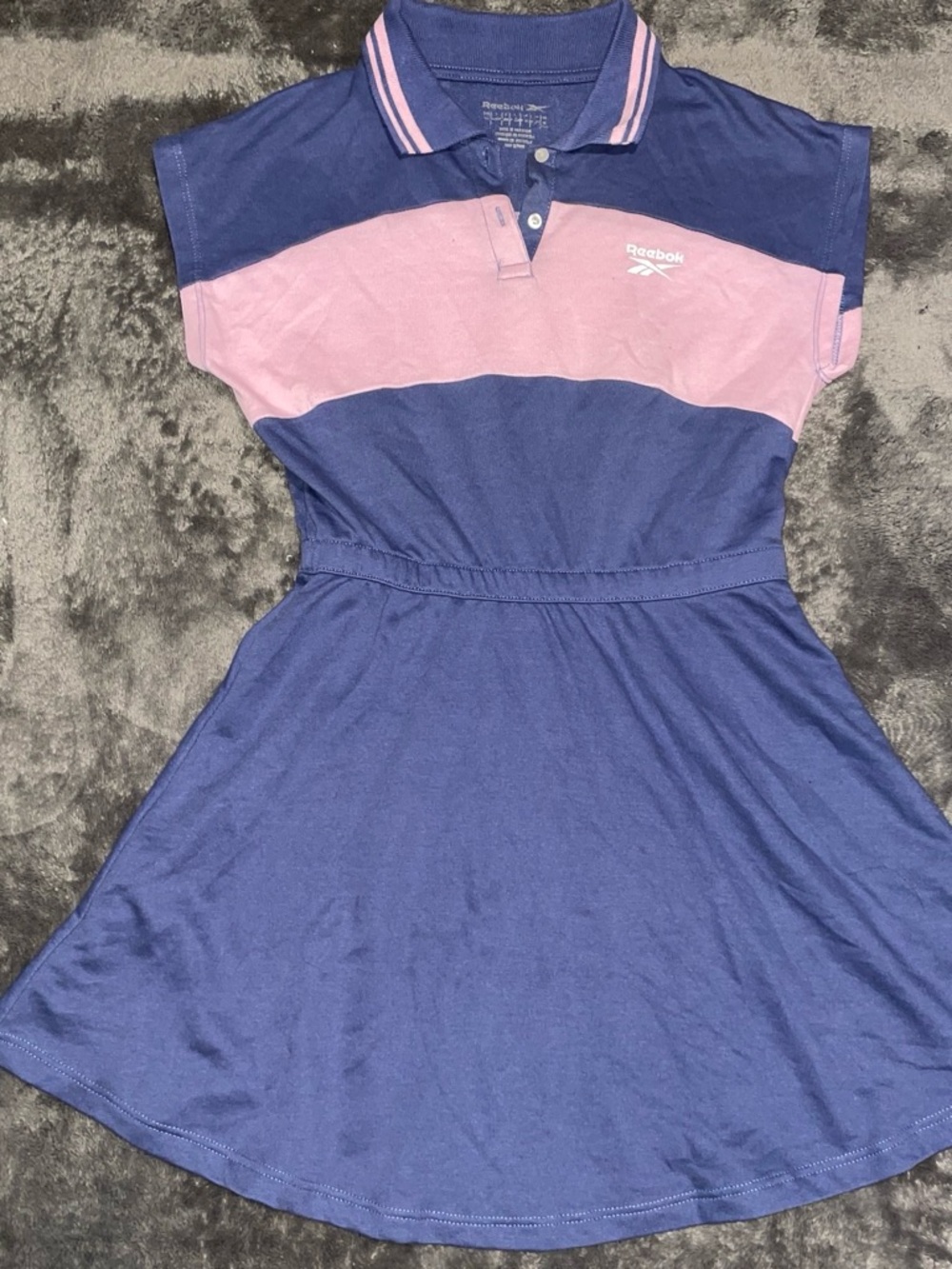 Reebok Navy and Pink Polo Skater Dress for Girls
